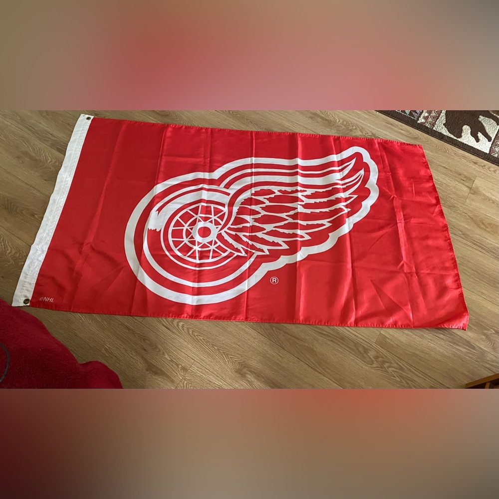 Detroit Red Wing Team Flag